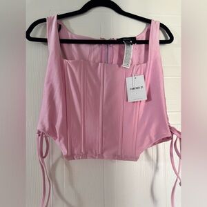 Forever 21 Blush Satin Top